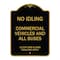 Signmission No Idling Commercial Vehicles and All Buses 13 CCR 2480 and 2485 Penalties Apply, BG-1824-23845 A-DES-BG-1824-23845 - alternate 1